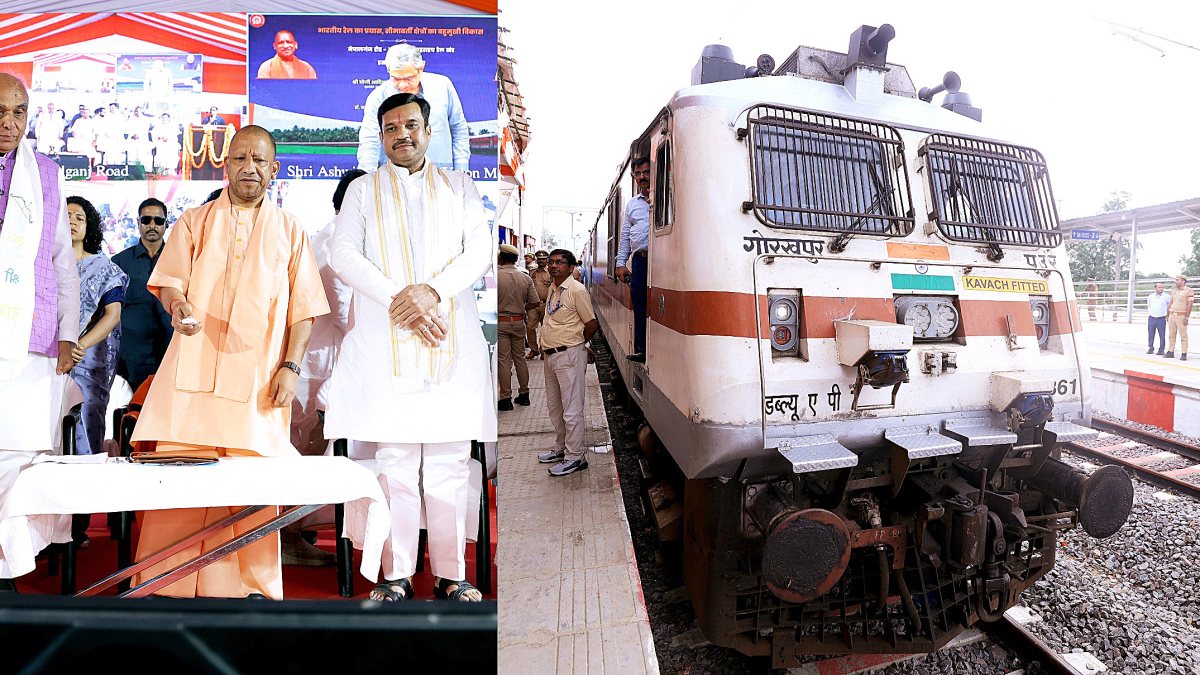 UP CM Yogi inaugurates Nepalganj Road-Bahraich rail section virtually