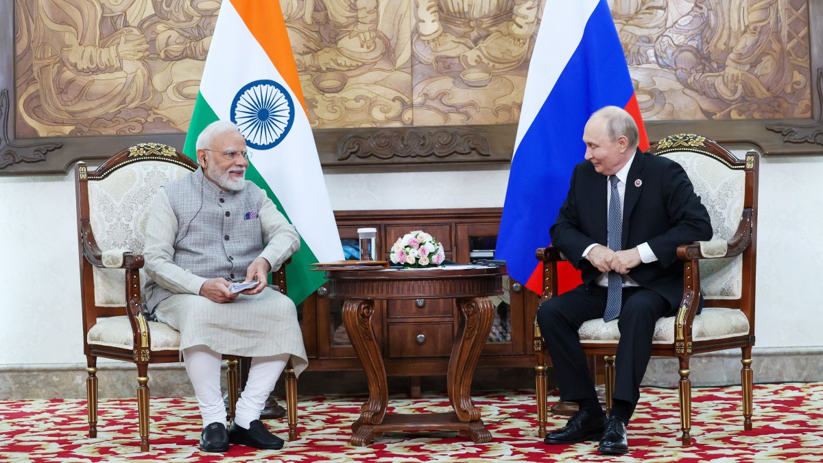 Modi meets Putin in Bishkek on Monday