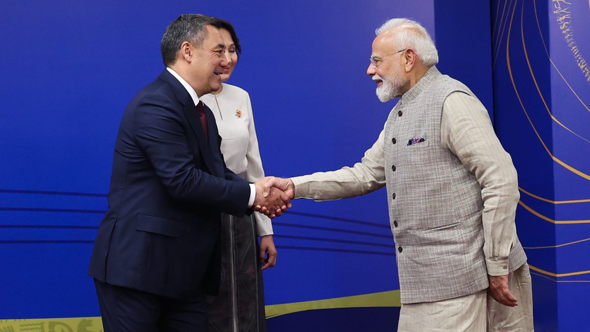 Modi welcomed by Kyrgyz President at World Nomad Games opening