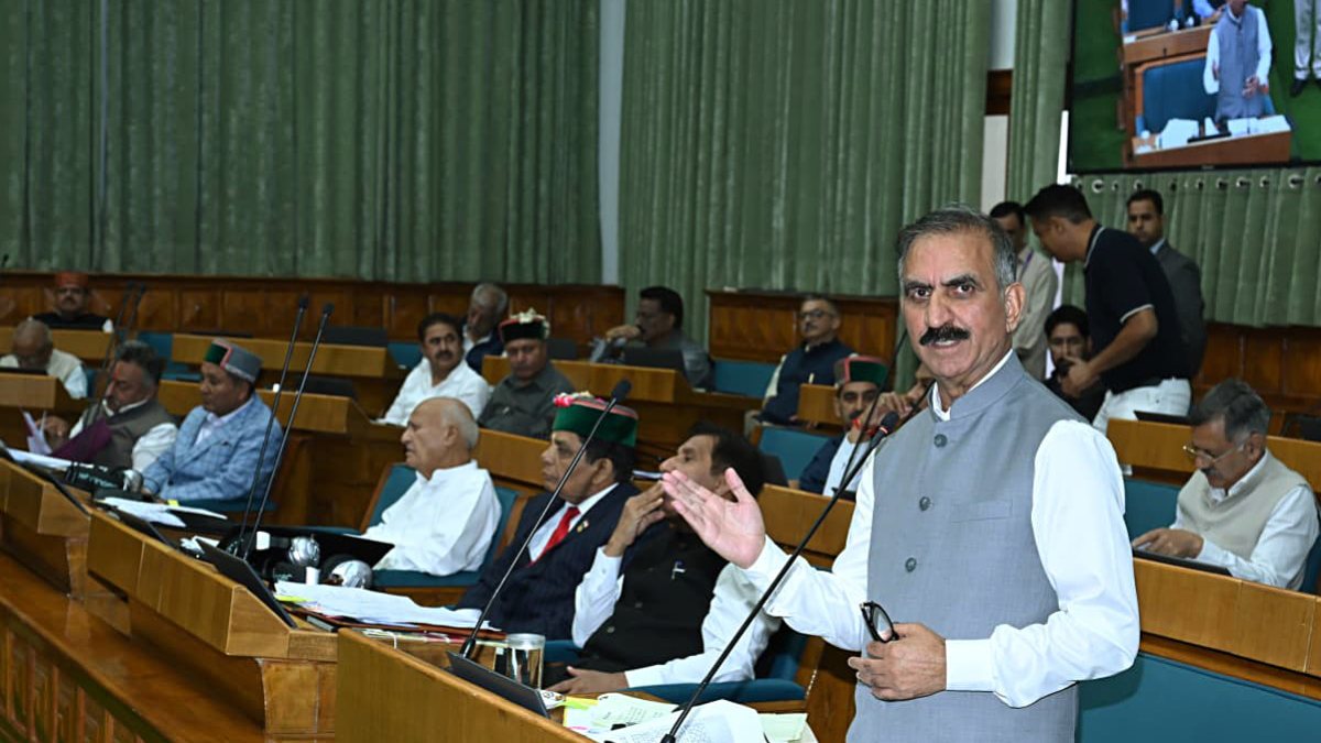 Himachal CM addresses assembly during monsoon session