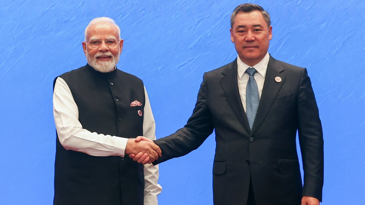 Modi meets Kyrgyz President at SCO Summit in Bishkek