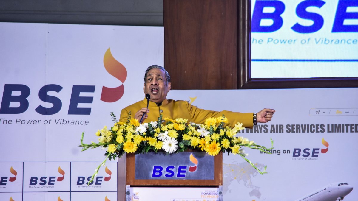Skyways Air Services lists on BSE in Mumbai