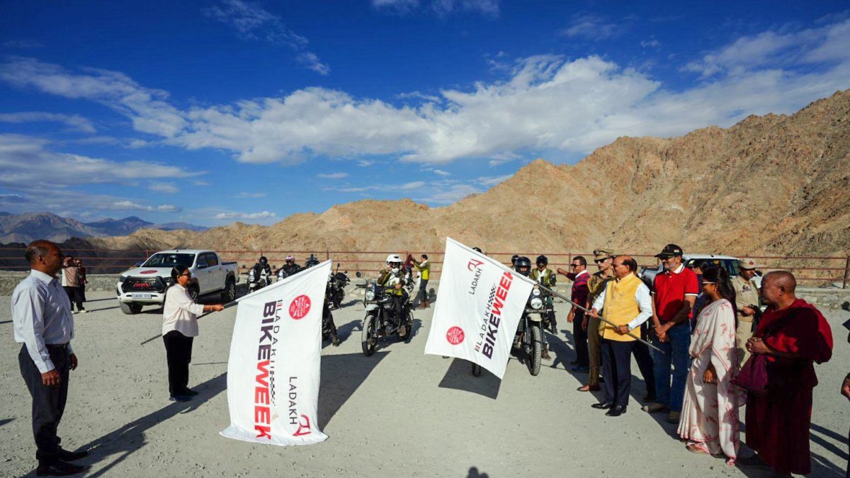 Ladakh LG flags off bike week in Leh