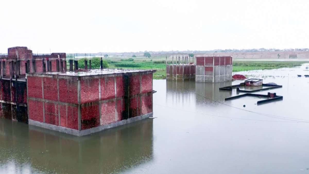 Rising Ganga and Yamuna waters submerge riverside homes in Prayagraj