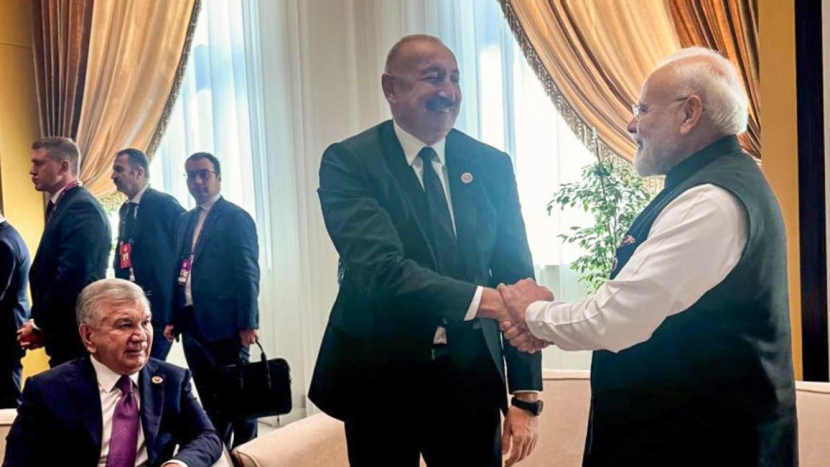 Modi meets Azerbaijan President on SCO Summit sidelines