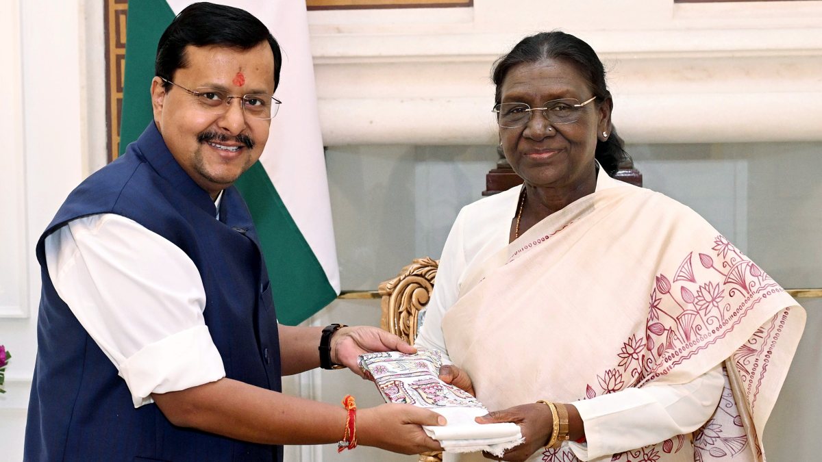 BJP chief Nitin Nabin meets President Murmu in Delhi
