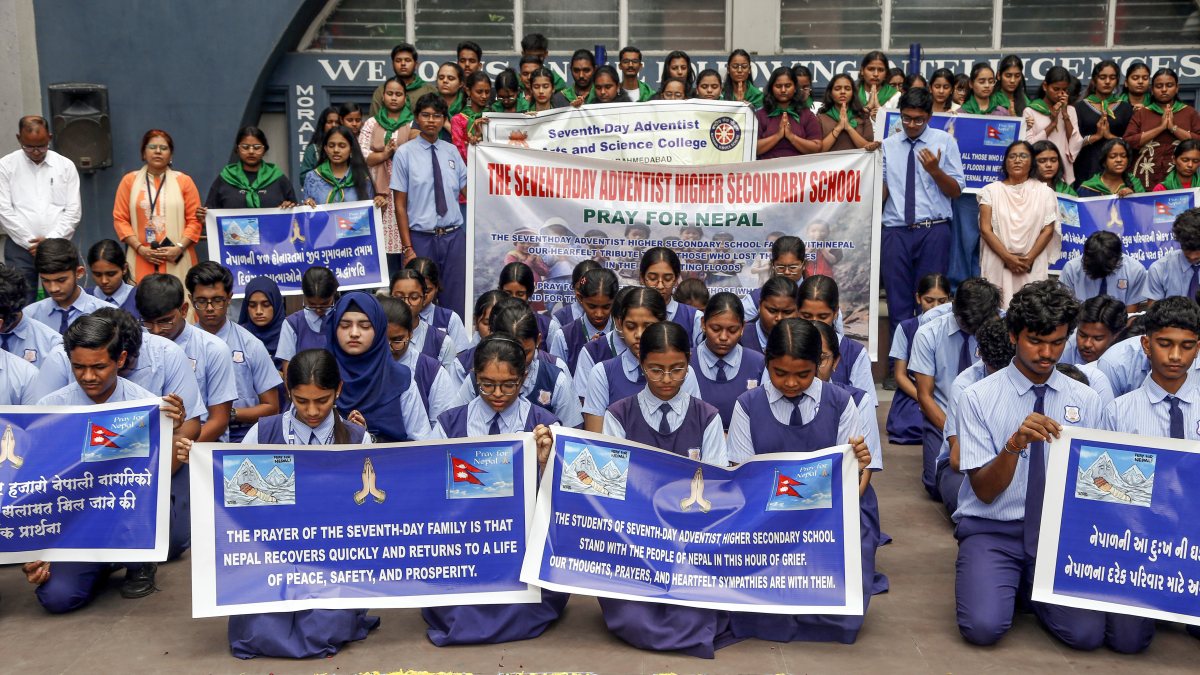 Nepal flood victims remembered at Ahmedabad school tribute
