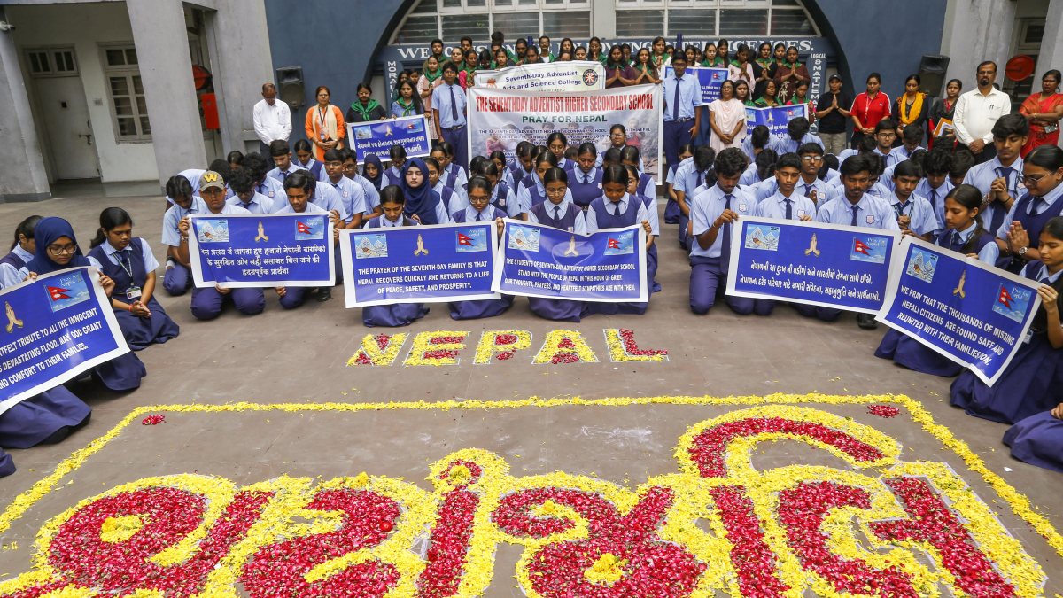 Nepal flood victims remembered at Ahmedabad school tribute