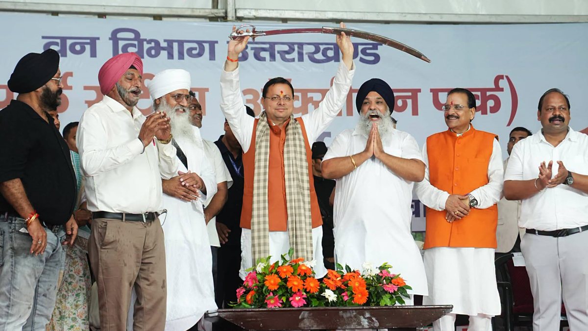 Uttarakhand CM Dhami inaugurates Oxygen Park in Khatima