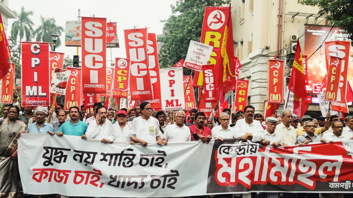 Kolkata Left rally demands peace, opposes war