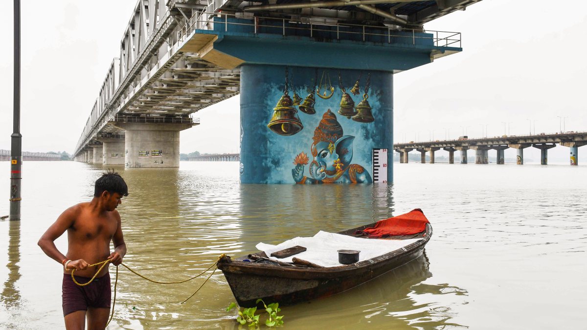 Rising Ganga waters submerge Prayagraj ghats after heavy rain