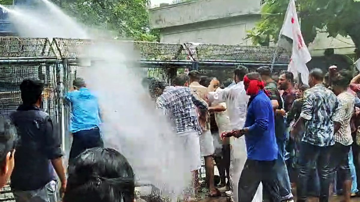 DYFI protest march in Kasaragod over MDMA case probe