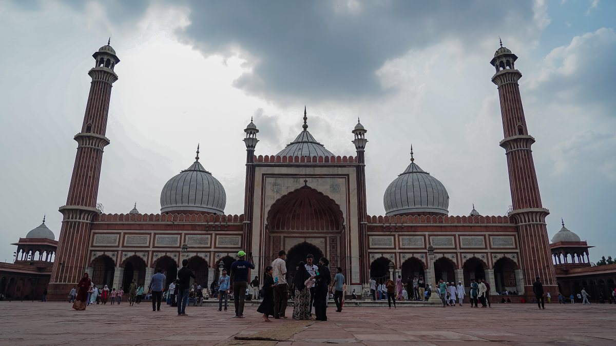 Clouds over Jama Masjid bring pleasant Delhi weather