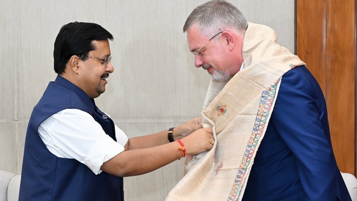 BJP chief Nitin Nabin meets Russian envoy in New Delhi