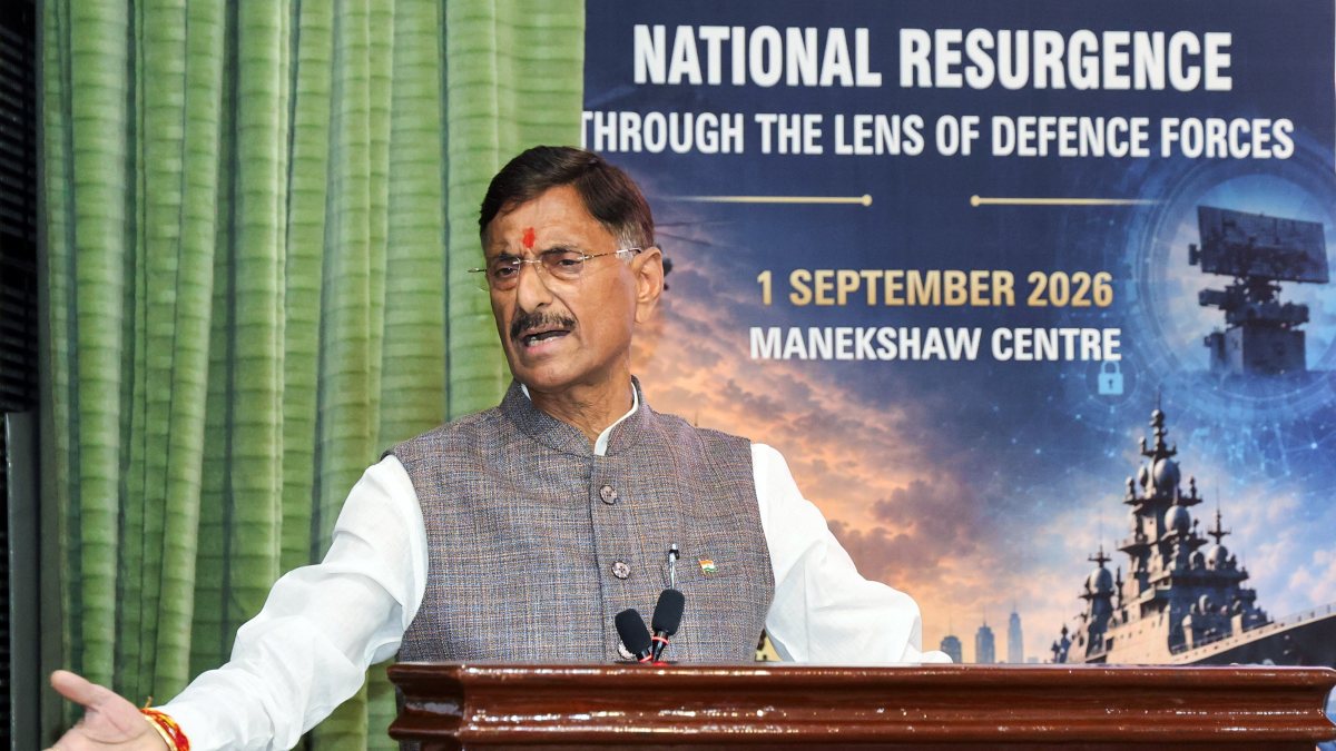 Sanjay Seth addresses Trident Lecture at Manekshaw Centre