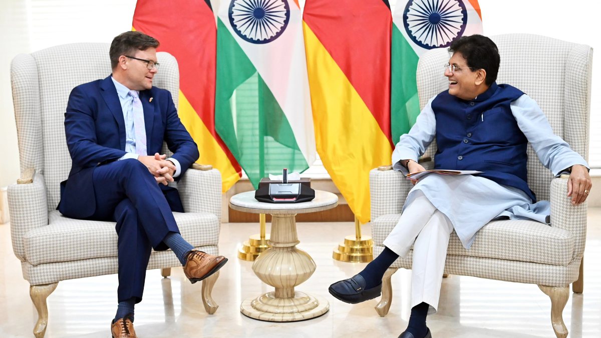 Piyush Goyal meets German minister Carsten Schneider in New Delhi