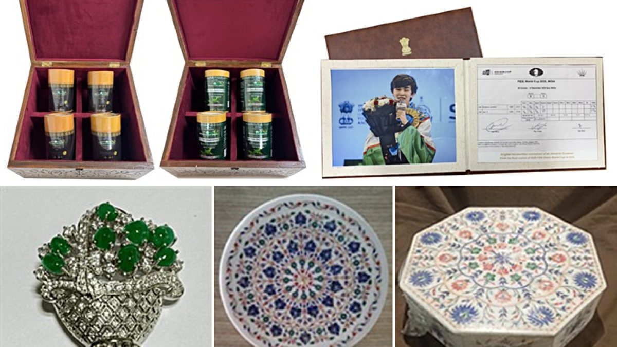 PM Modi gifts traditional items to Uzbekistan President