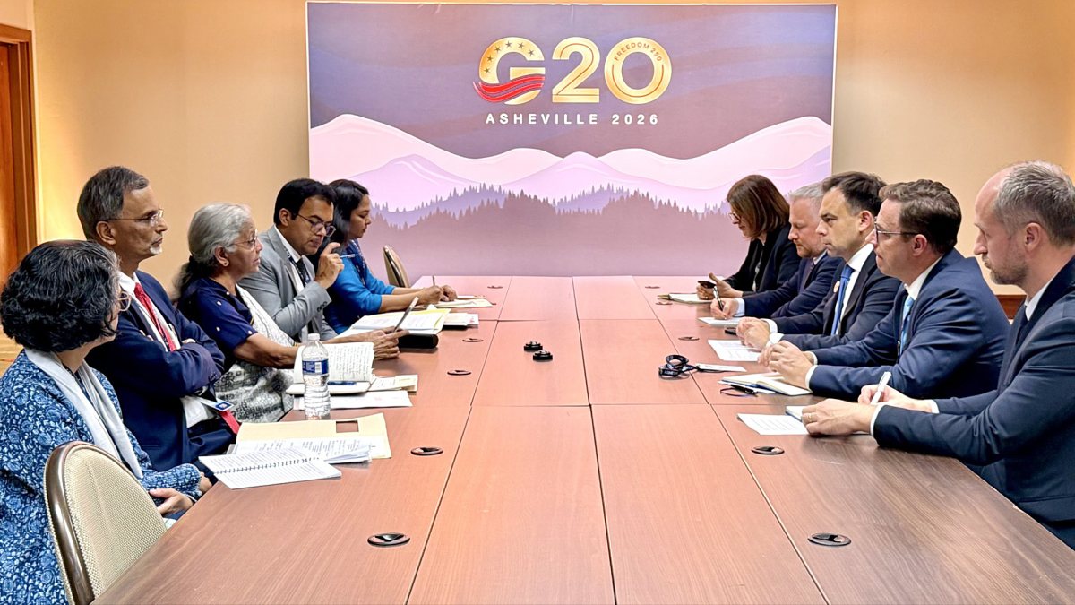 Sitharaman meets Polish finance minister at G20 meet in Asheville