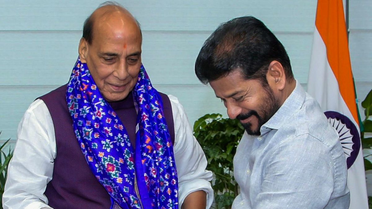 Telangana CM Revanth Reddy calls on Defence Minister Rajnath Singh