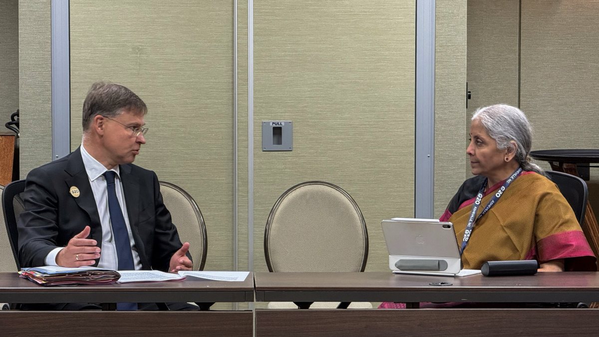 Sitharaman meets EU economy chief at G20 meet