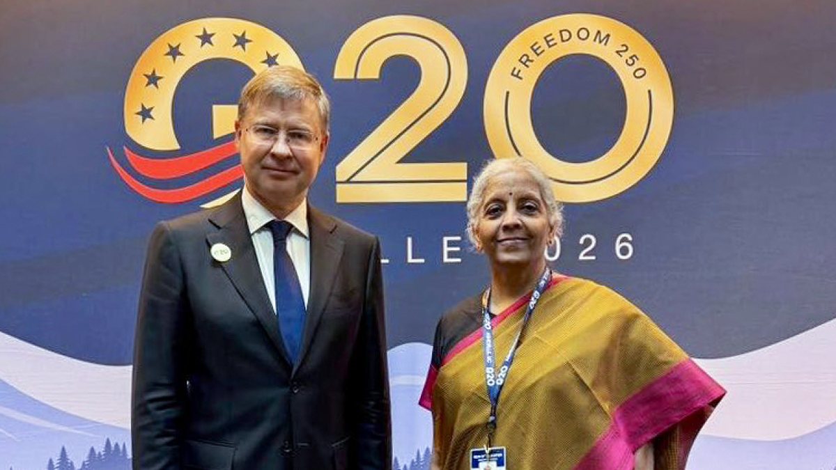Sitharaman meets EU economy chief at G20 meet in Asheville