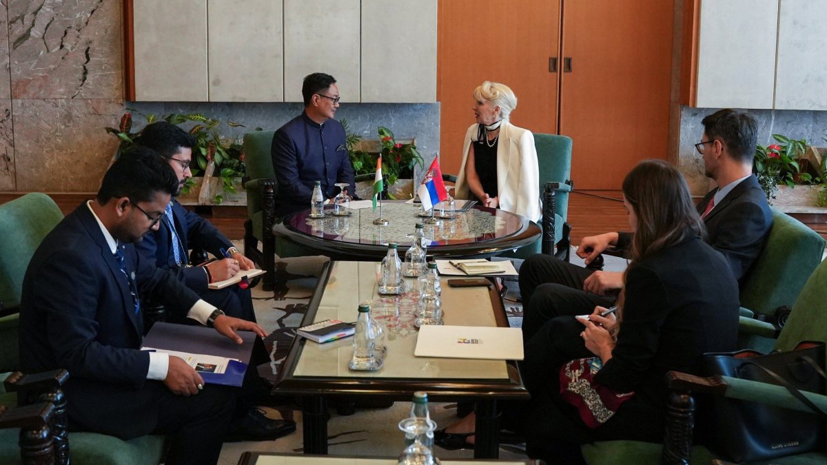 Rijiju holds bilateral talks with Serbia at NAM Summit