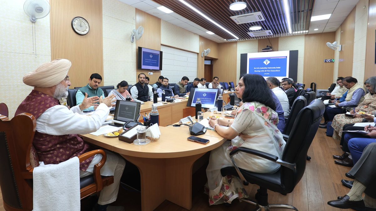 Delhi LG chairs review meet with state university VCs
