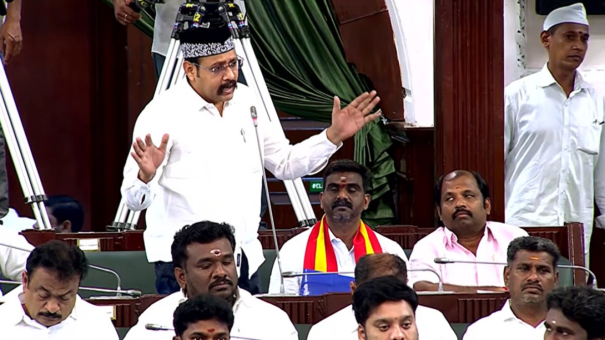 TVK MLA VMS Mustafa addresses Tamil Nadu Assembly budget session