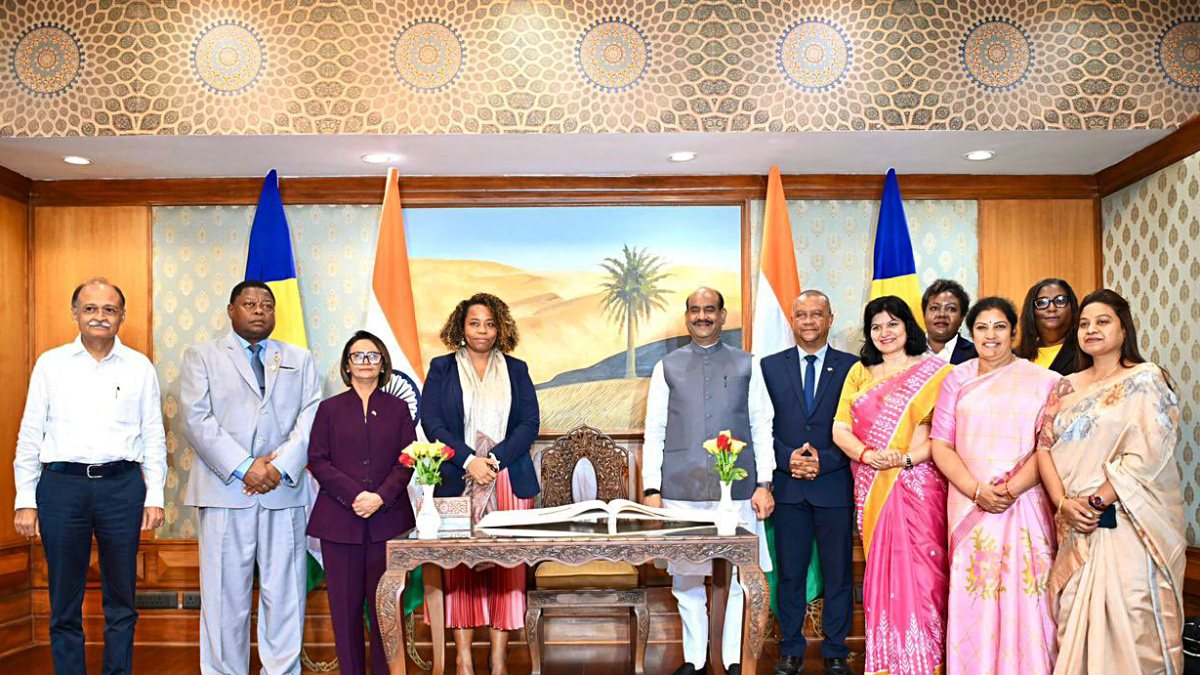 Lok Sabha Speaker meets Seychelles Assembly Speaker in Delhi