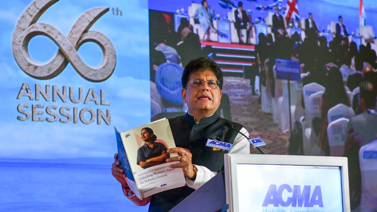Piyush Goyal addresses ACMA annual session in New Delhi