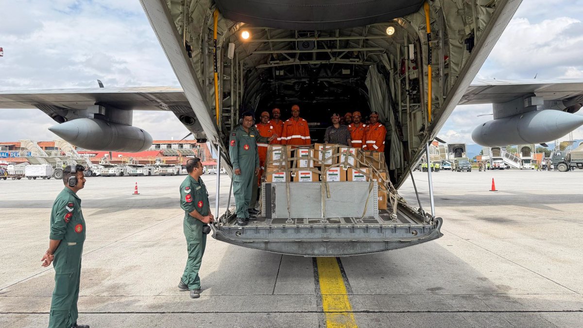 Fifth IAF C-130J lands in Nepal with relief supplies