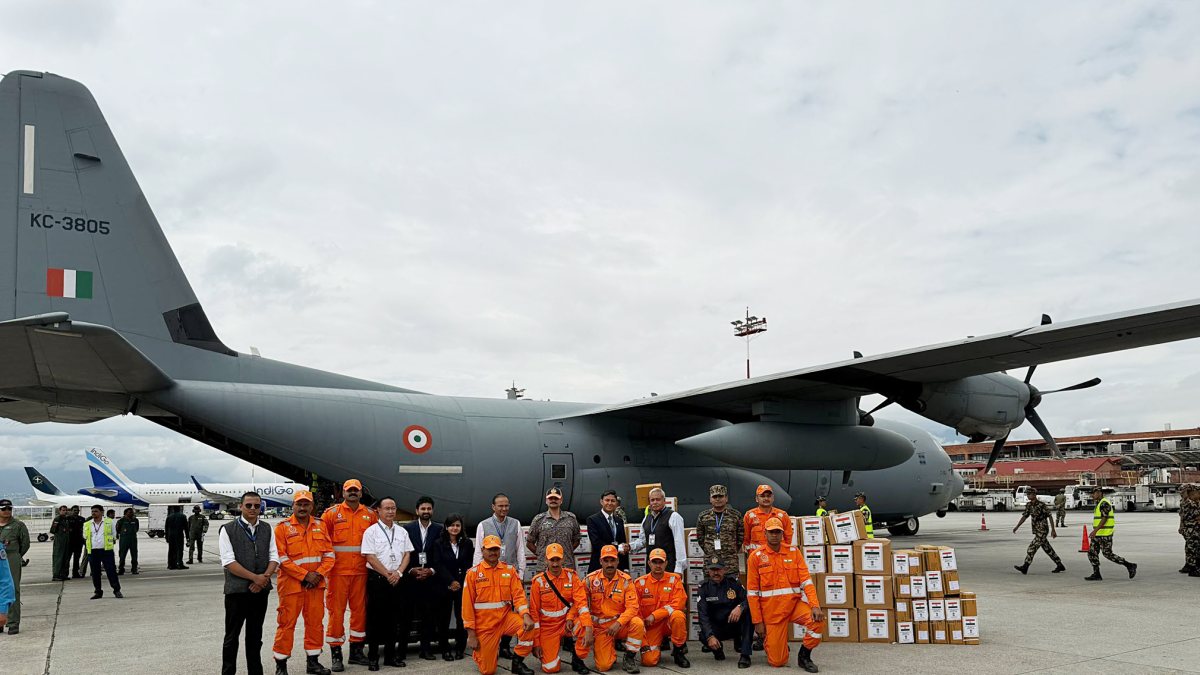 IAF delivers 5.5 tonnes of aid to flood-hit Nepal