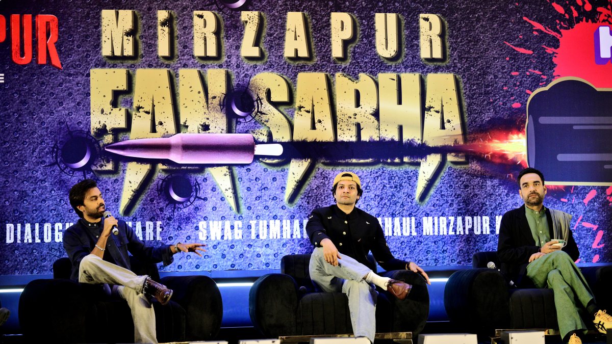 Pankaj Tripathi, Ali Fazal promote Mirzapur in Ahmedabad
