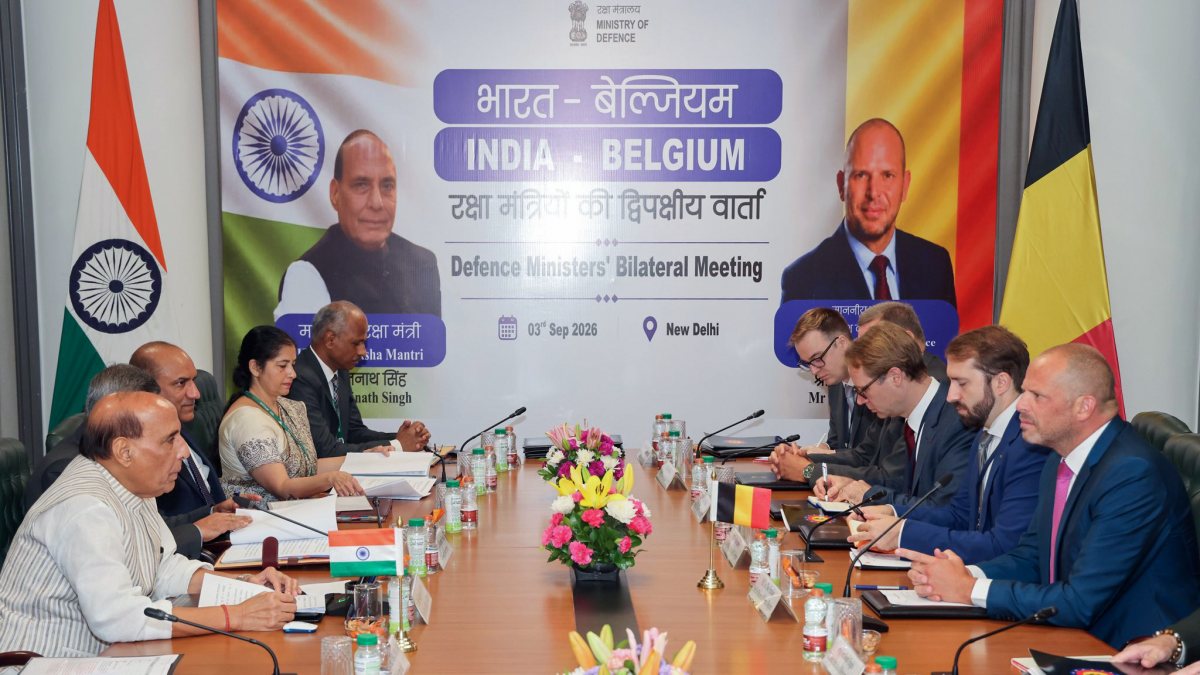 India, Belgium defence ministers hold bilateral talks in New Delhi