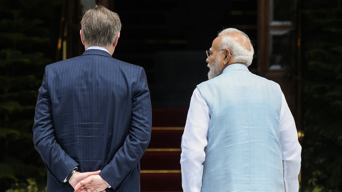 Modi meets Belgian PM De Wever at Hyderabad House