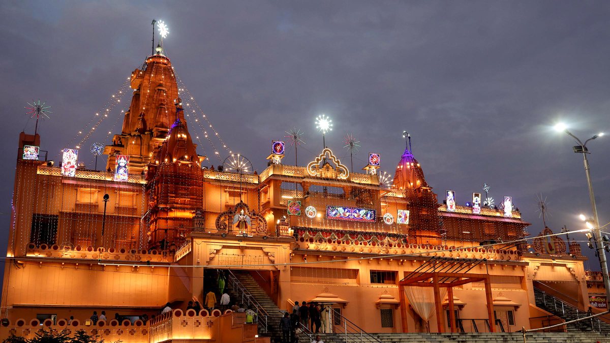 Krishna Janmashtami temple decorated ahead of festival in Mathura