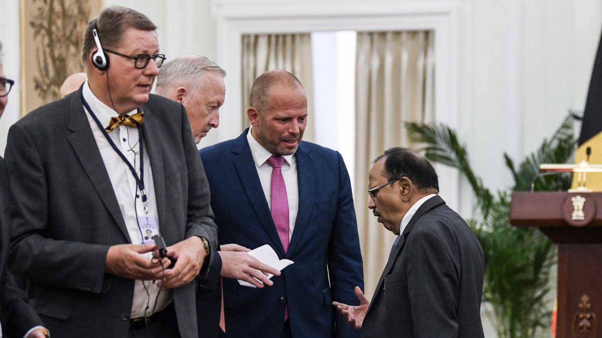 Doval meets Belgium delegation ahead of joint statement
