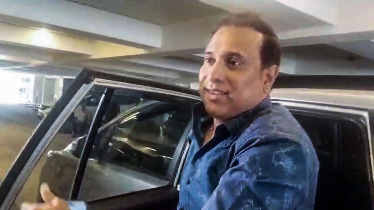 VVS Laxman arrives for BCCI review meeting in Mumbai