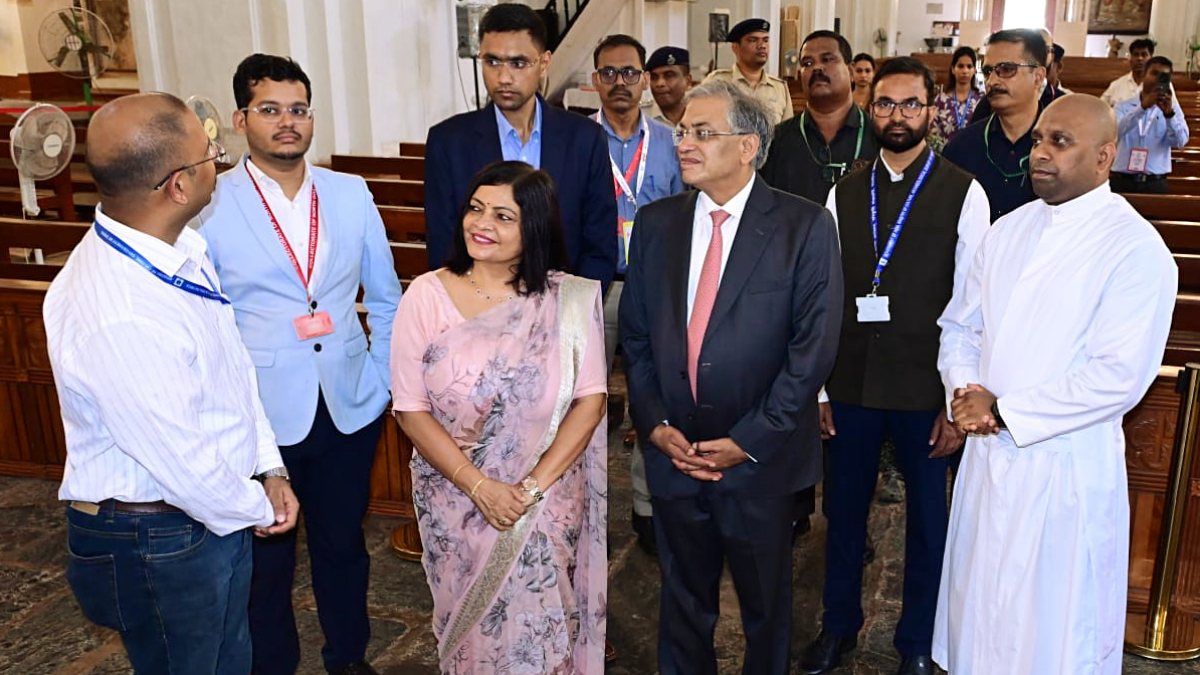 CEC Gyanesh Kumar visits Basilica of Bom Jesus in Old Goa