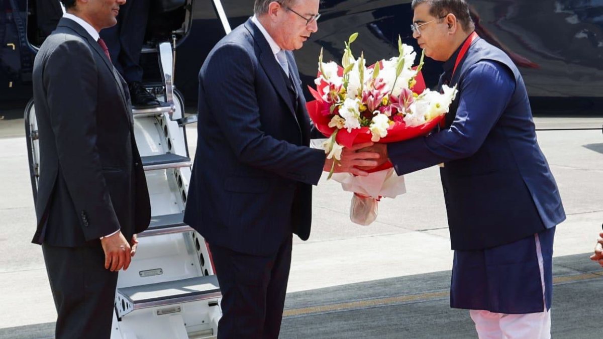 Belgian PM Bart De Wever arrives in Mumbai