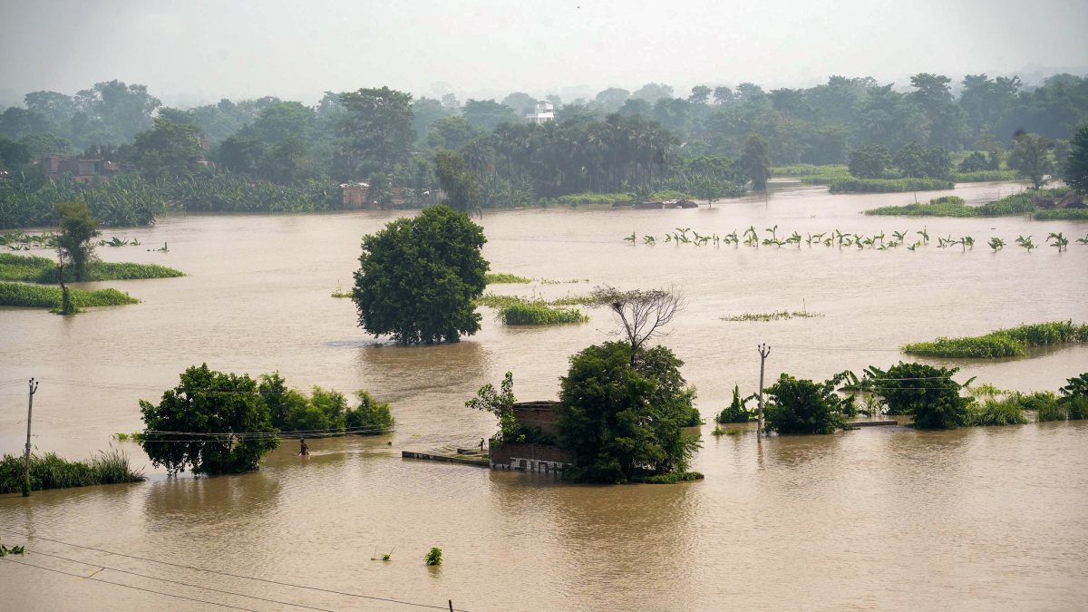 Bihar village homes submerged as Ganga waters rise