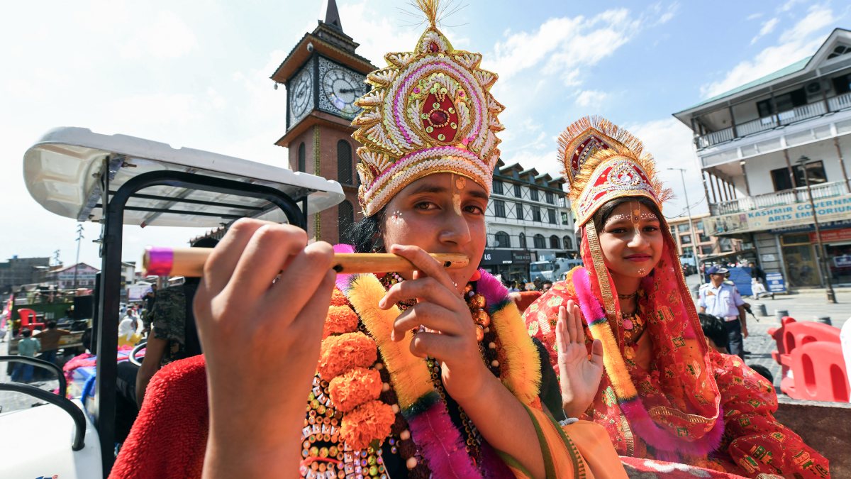 Krishna Janmashtami procession in Srinagar