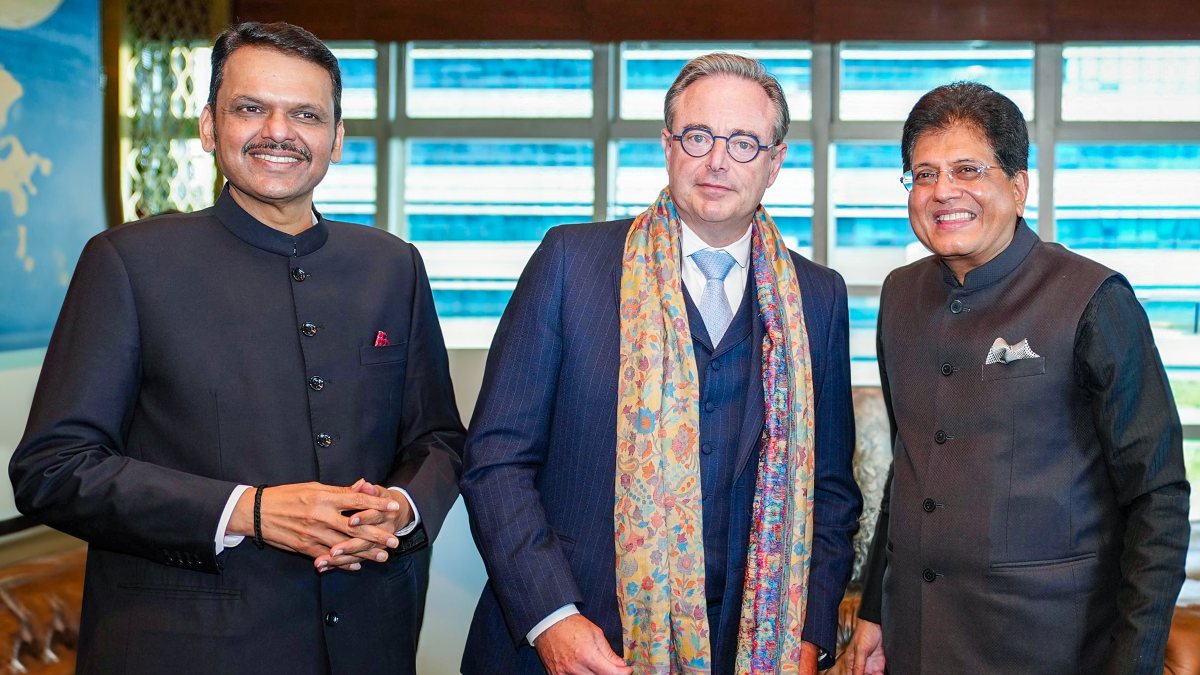 Fadnavis meets Belgium PM De Wever in Mumbai