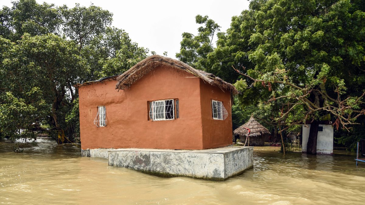 Patna house submerged as Ganga waters rise