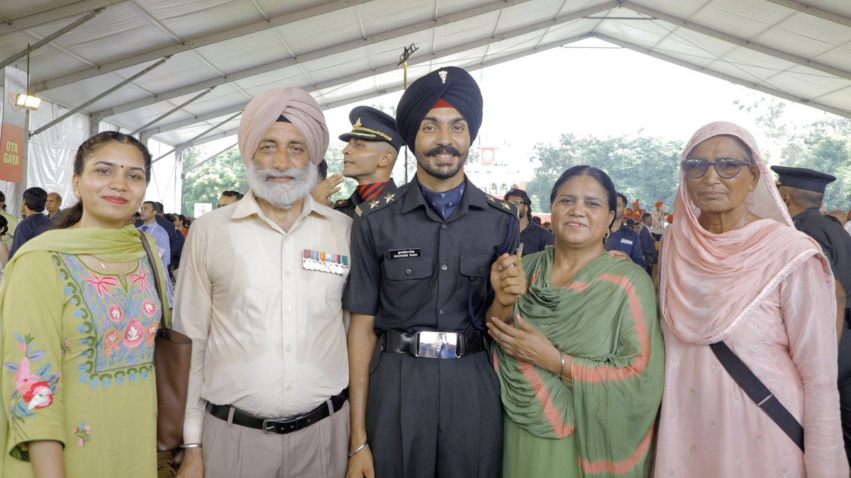 Cadets celebrate with families at OTA Gaya passing out parade