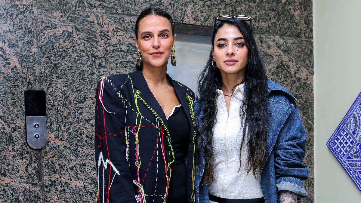 Neha Dhupia and Bani J at Roadies REBIRTH launch in Noida