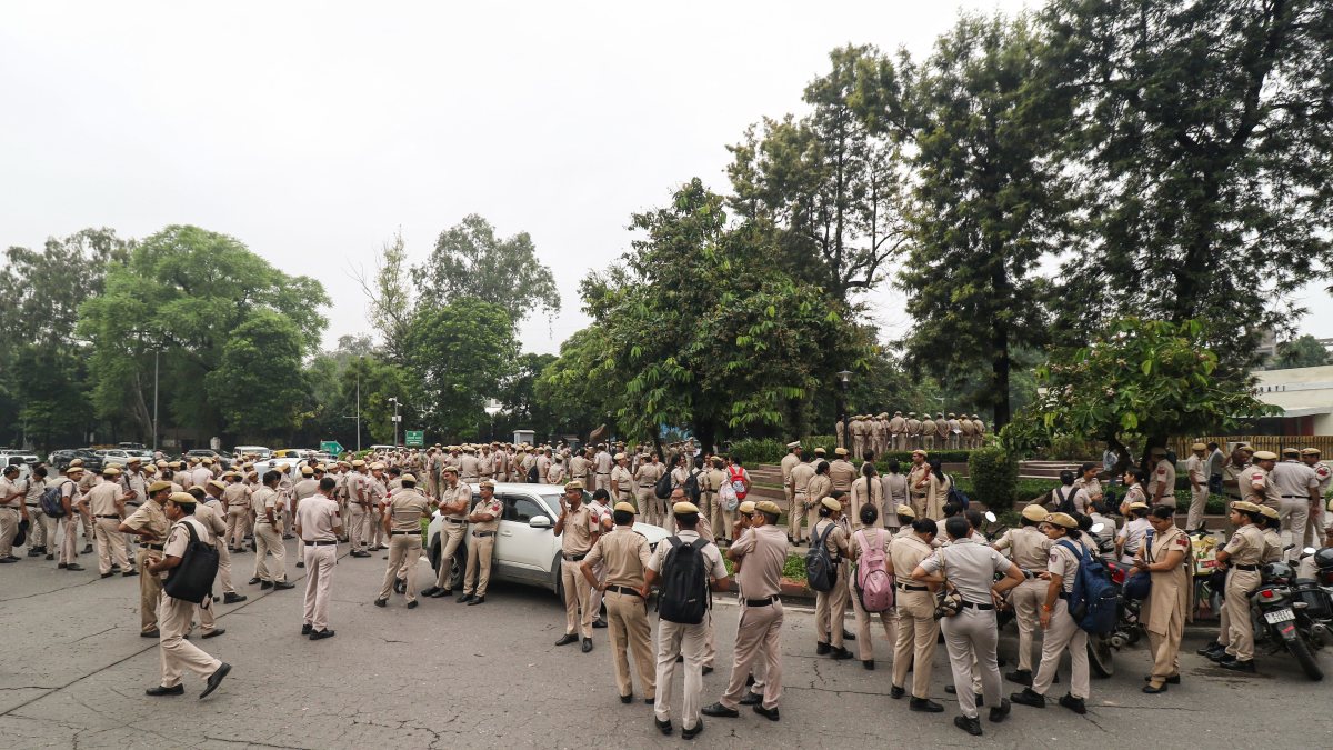 Delhi police deployed at Mandi House ahead of BRICS summit