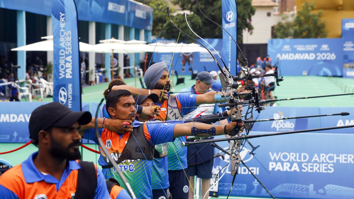Para archers compete at World Archery Para Series in Ahmedabad