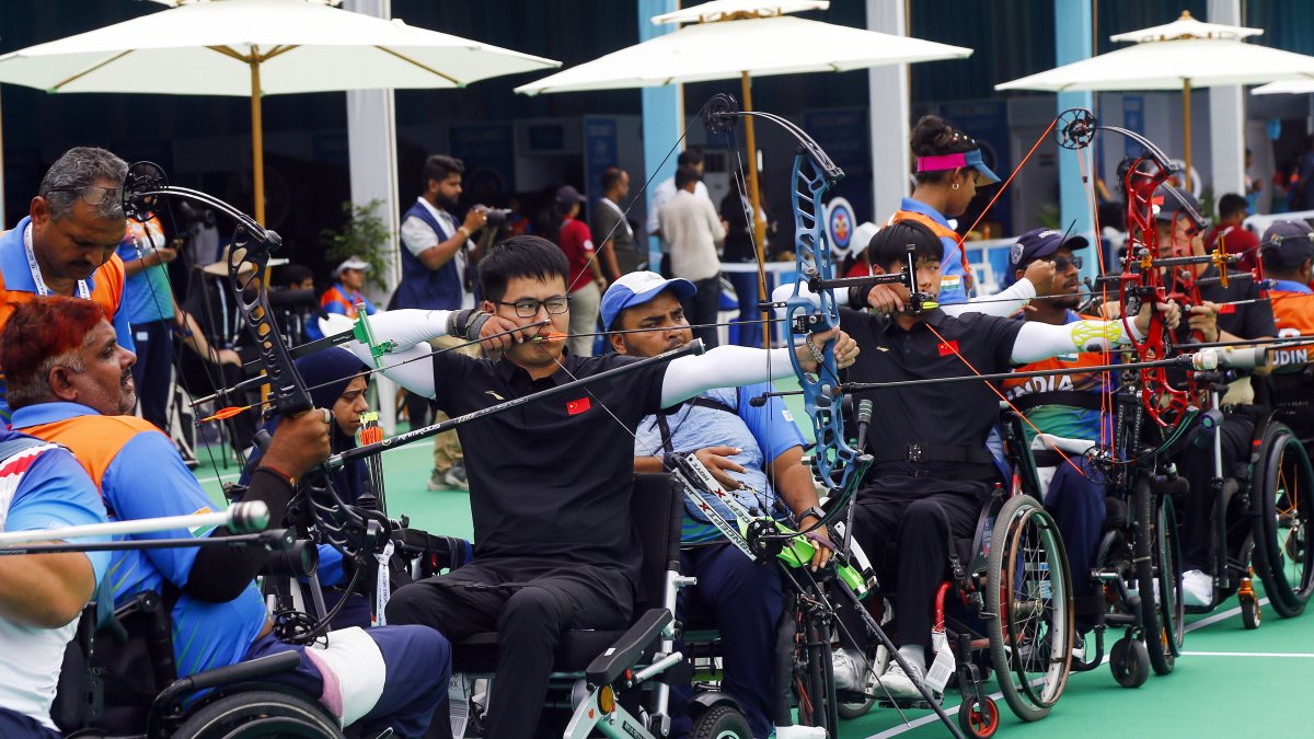 Para archers compete at World Archery Para Series in Ahmedabad