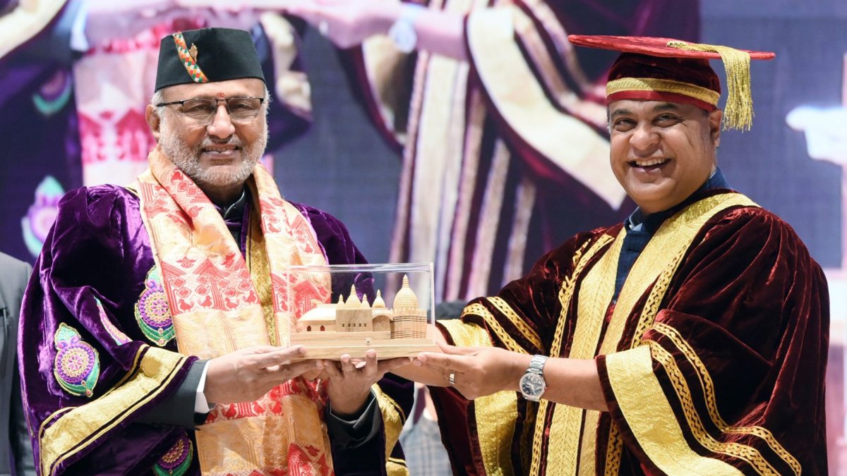 VP felicitated at Assam health varsity convocation